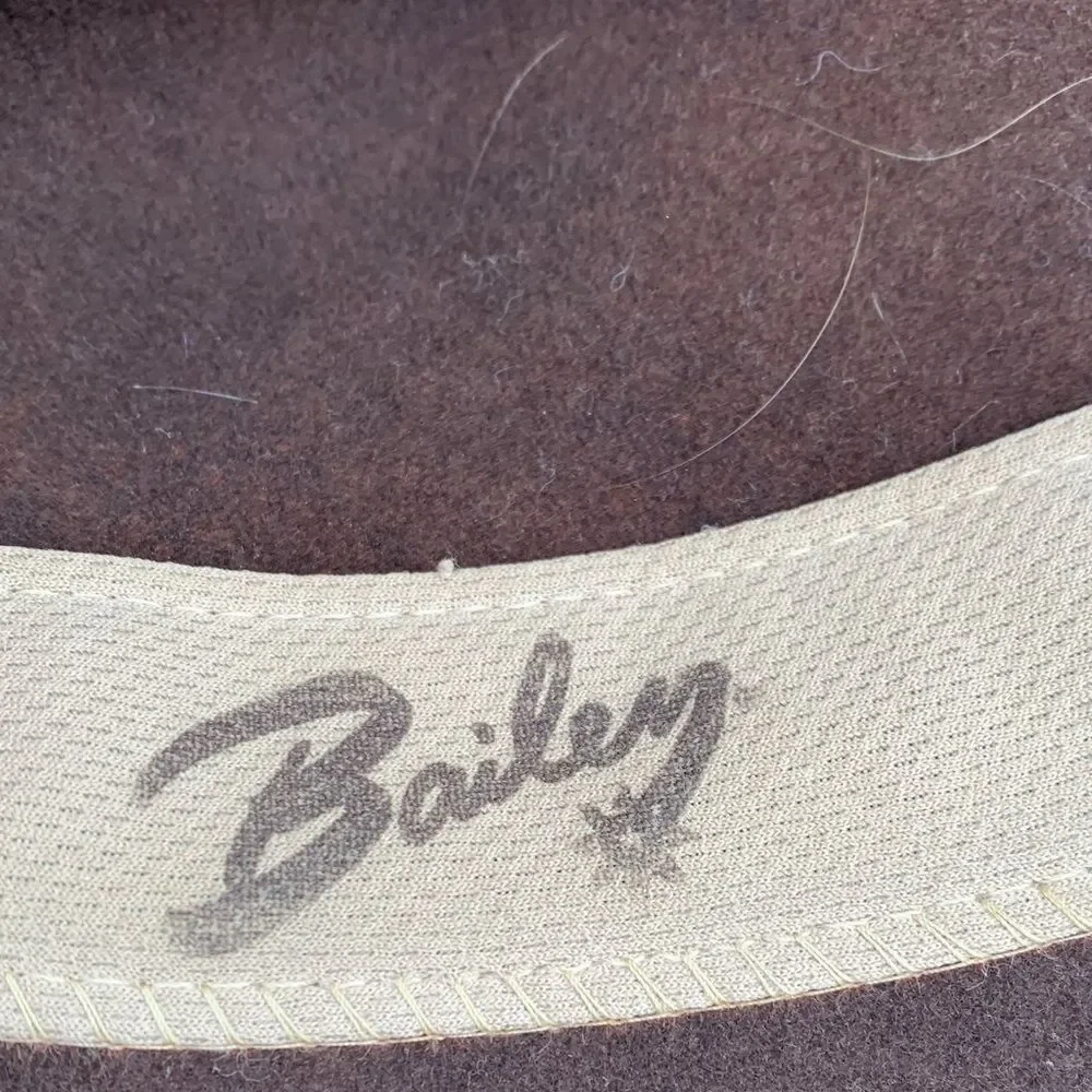 Bailey of Hollywood Firehole Brown LiteFelt® Wool Cowboy Hat USA